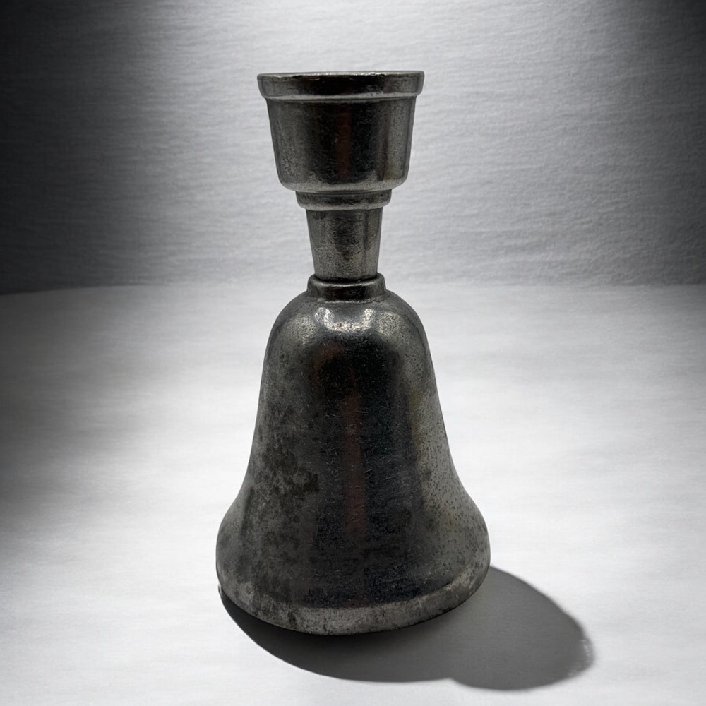 🔔 VINTAGE 1970s AMWAY ANVILCRAFT PEWTER DINNER BELL 🔔